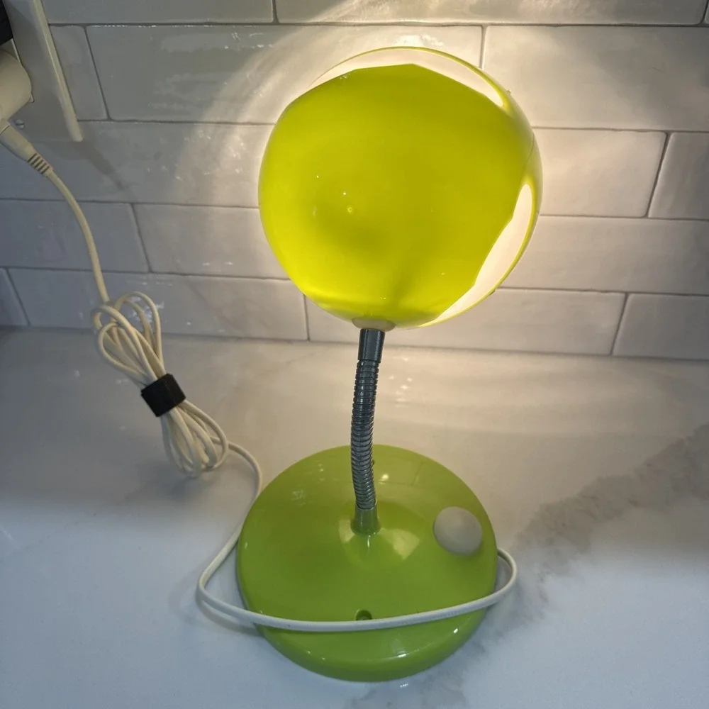IKEA Skojig 19272 Lime Green Cloud Gooseneck Desk Lamp / Mountable Tested Works
